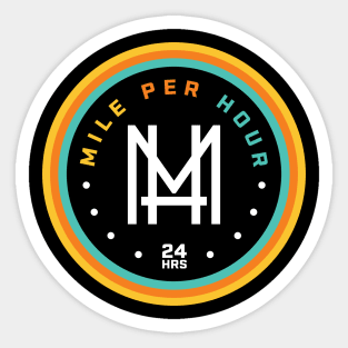 Mile Per Hour 24 Hour Run Sticker